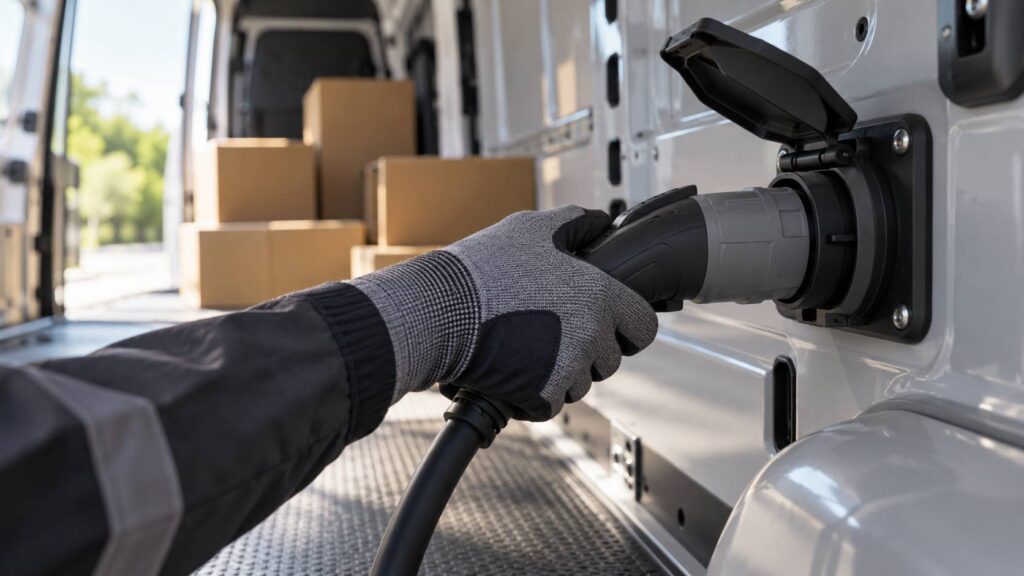 Illustration de détail sur le sujet : Volkswagen svela il rivoluzionario furgone elettrico ID.Buzz Cargo